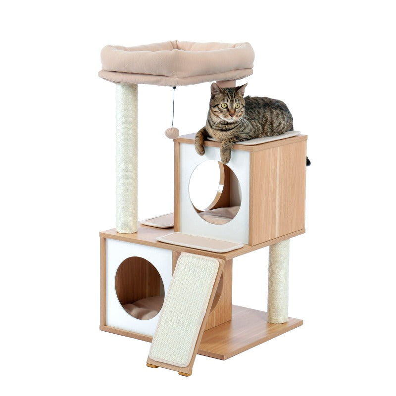 Wood Cat Tree Cat Tower