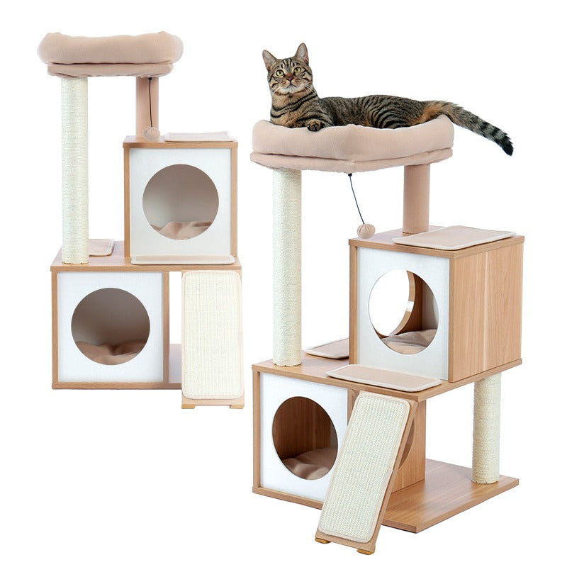 Wood Cat Tree Cat Tower