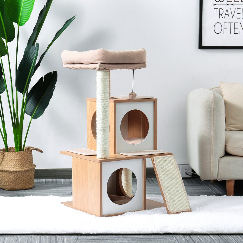 Wood Cat Tree Cat Tower
