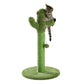 Cactus Cat Tower with Sisal Covered Scratching Post, Plush Perches and Fluffy Balls for Indoor Cats