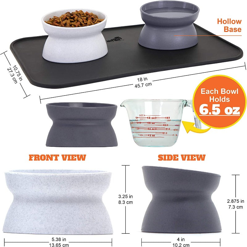 Raised Cat Food Bowl