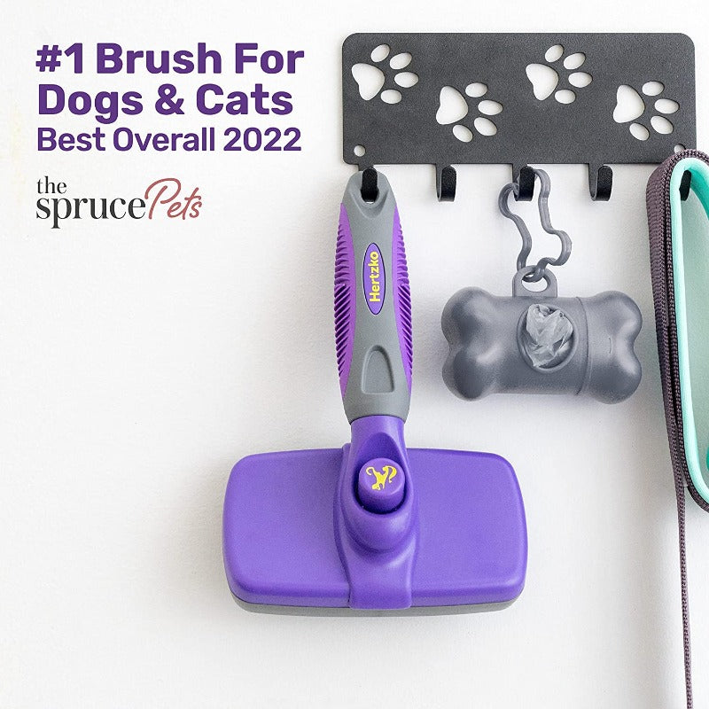 Self-Cleaning Slicker Brush for Dogs, Cats