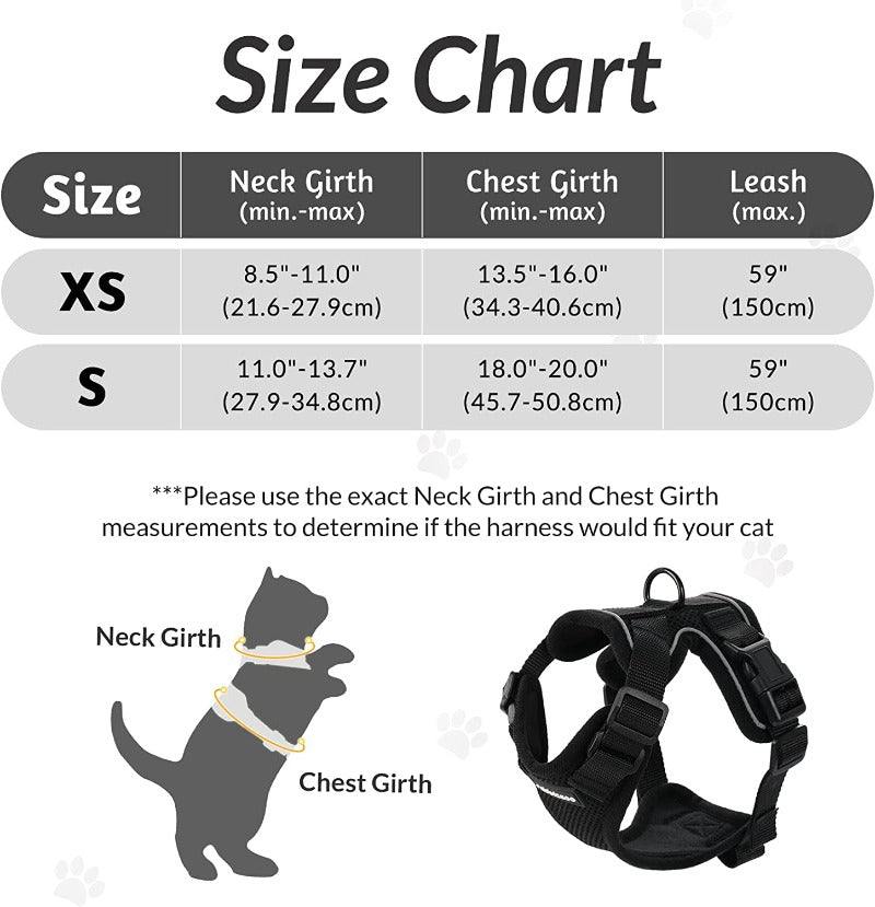 Cat Harness and Leash for Walking