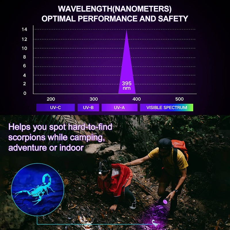 UV Flashlight Black Light