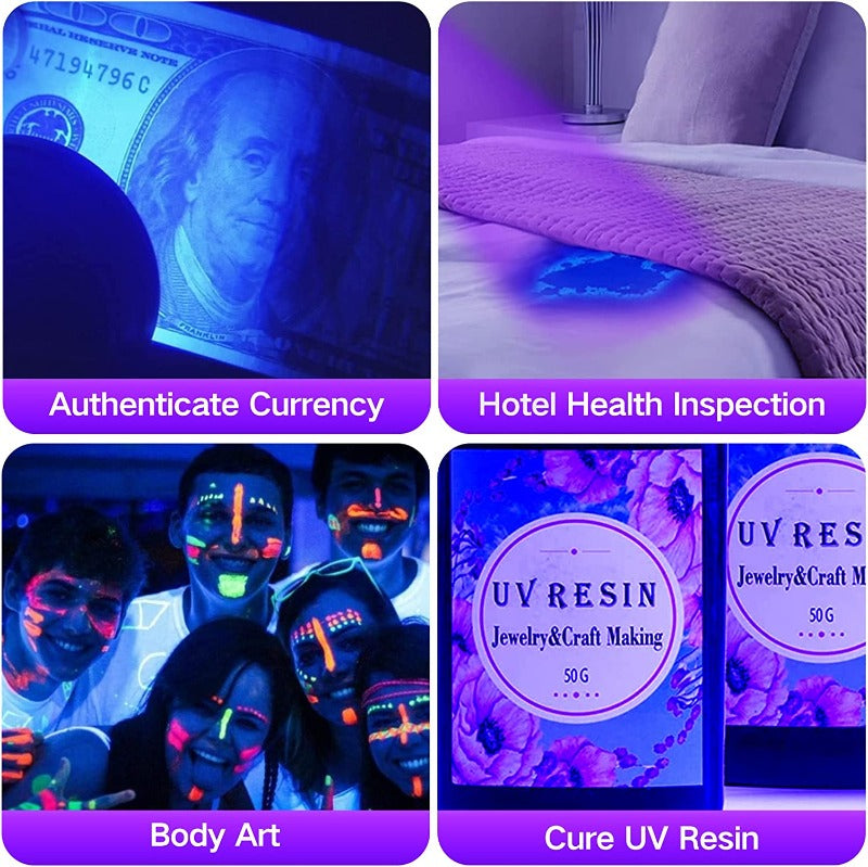 UV Flashlight Black Light