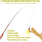 2PCS Retractable Cat Wand Toy and 9PCS Cat Feather Toys Cat Teaser Toy Refills
