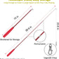 2PCS Retractable Cat Wand Toy and 9PCS Cat Feather Toys Cat Teaser Toy Refills