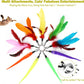 2PCS Retractable Cat Wand Toy and 9PCS Cat Feather Toys Cat Teaser Toy Refills