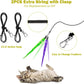 2PCS Retractable Cat Wand Toy and 9PCS Cat Feather Toys Cat Teaser Toy Refills
